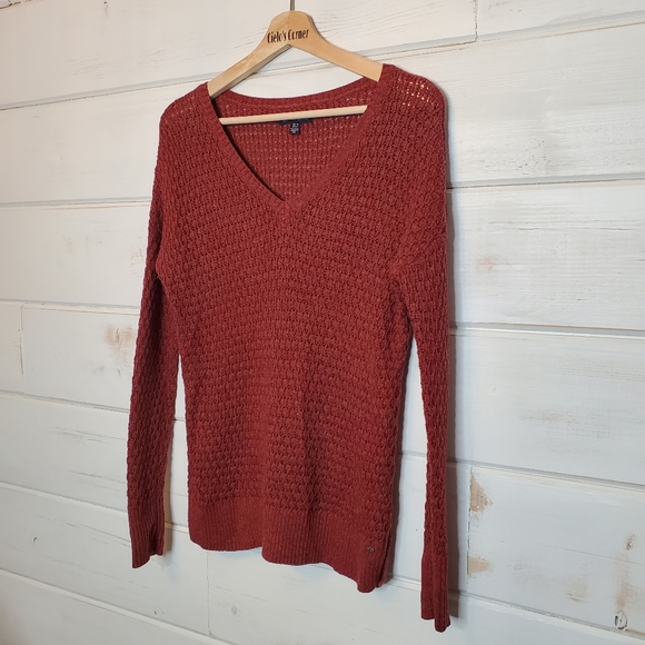American Eagle Outfitters Vneck Knit Sweater XS - Picture 6 of 9